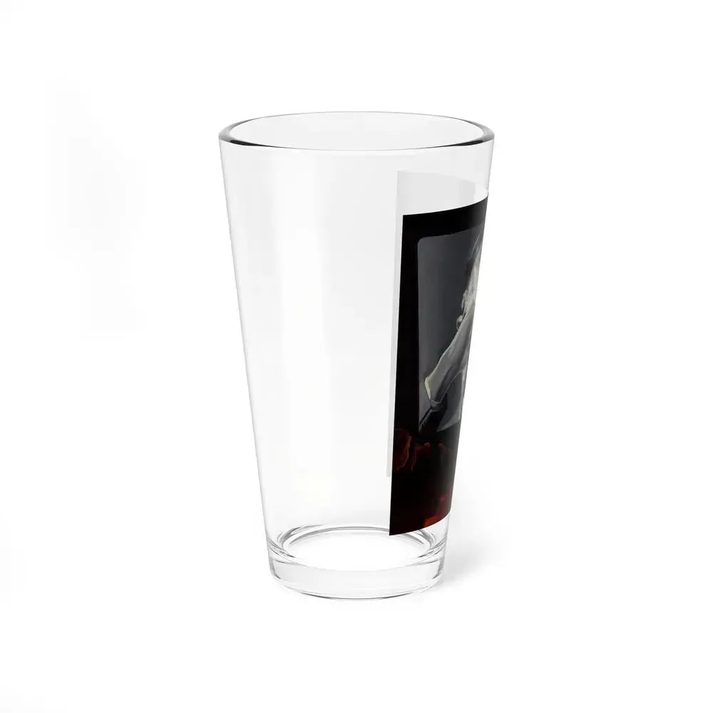 A Silent Comedy, probable magazine cover, 1927 (Magazine Illustration) Pint Glass 16oz - Go Mug Yourself