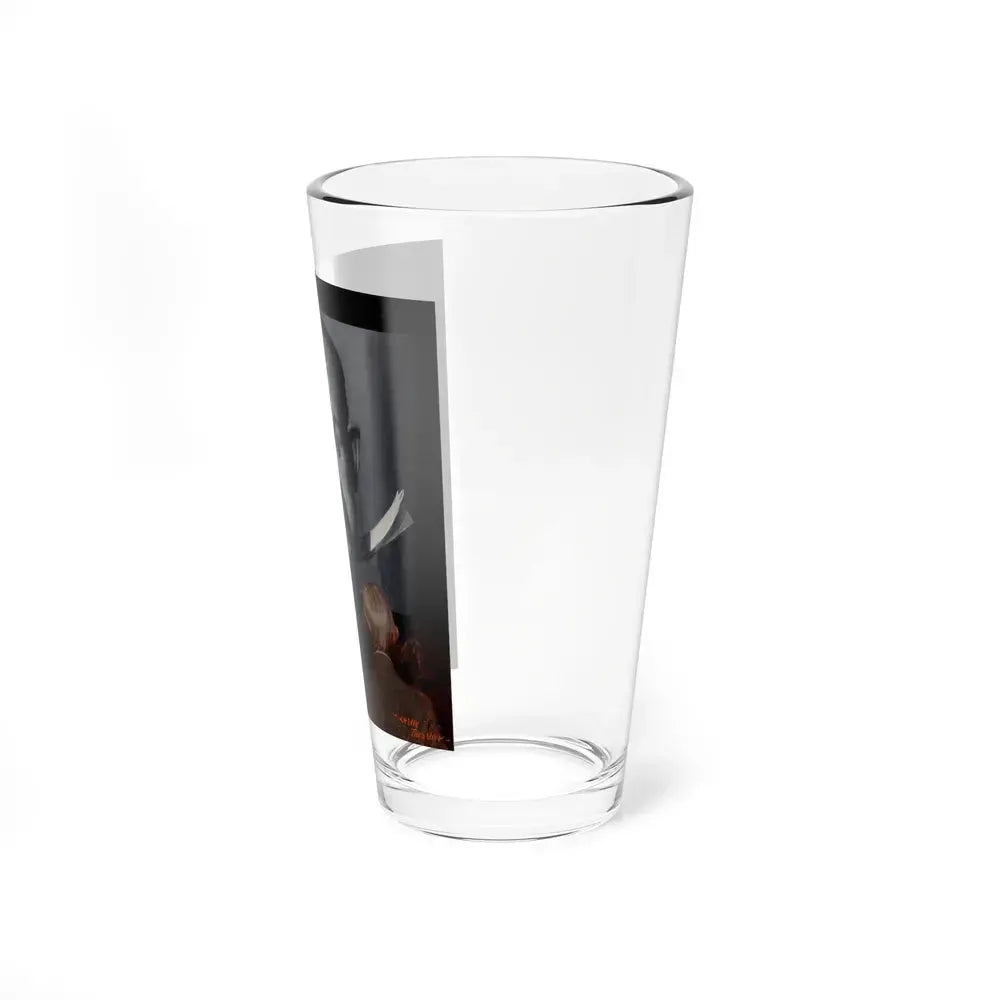 A Silent Comedy, probable magazine cover, 1927 (Magazine Illustration) Pint Glass 16oz - Go Mug Yourself