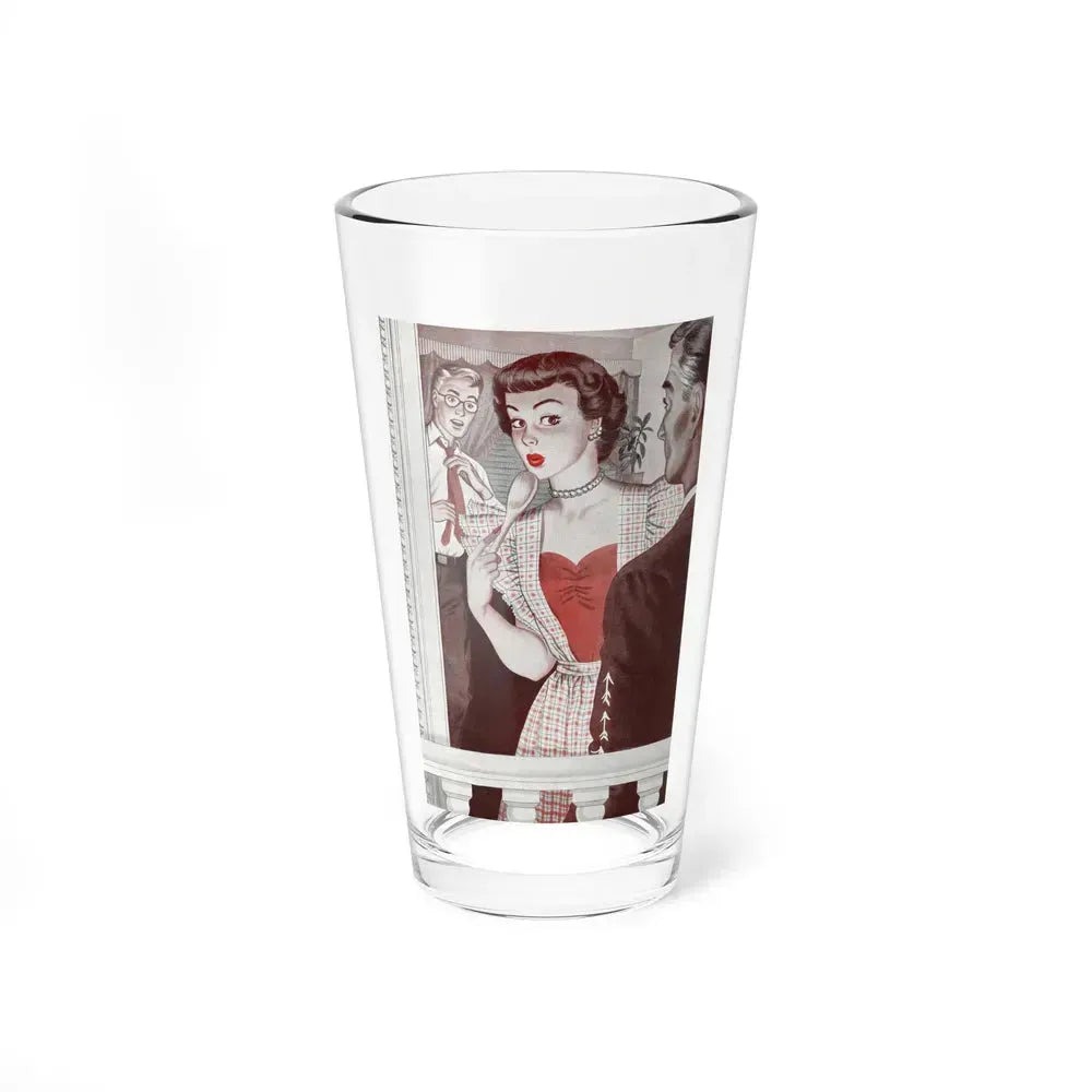 A Simple Act Of Justice by Jerome Weidman, Good Housekeeping magazine, 1950 (Magazine Illustration) Pint Glass 16oz 16oz - Go Mug Yourself