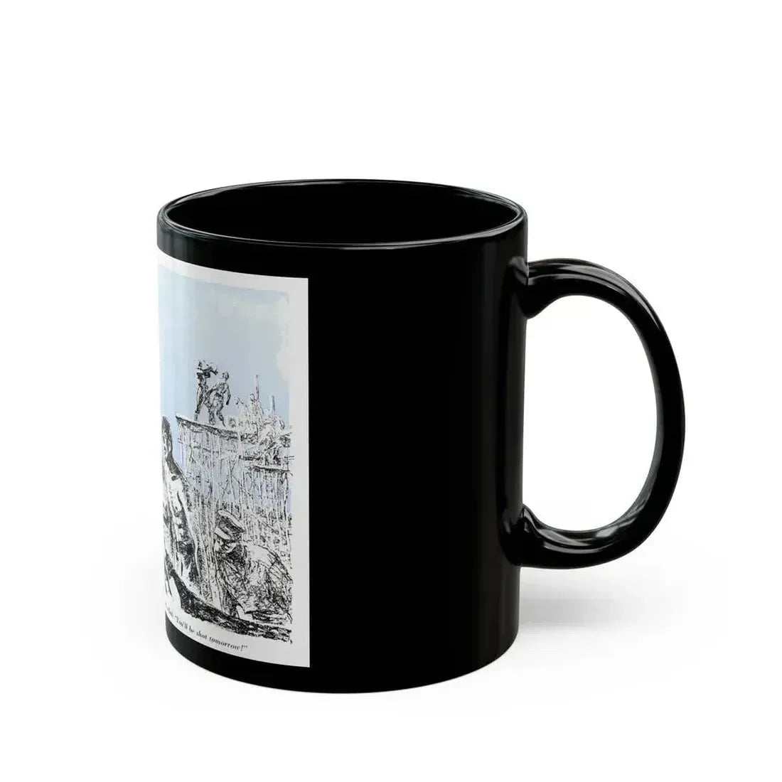 A Slave Escapes from Atomgrad (1), Blue Book Magazine, March 1950 - Black Coffee Mug - Go Mug Yourself