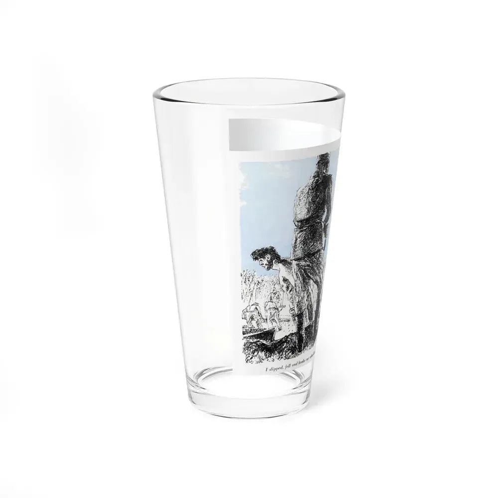 A Slave Escapes from Atomgrad (1), Blue Book Magazine, March 1950 (Magazine Illustration) Pint Glass 16oz - Go Mug Yourself