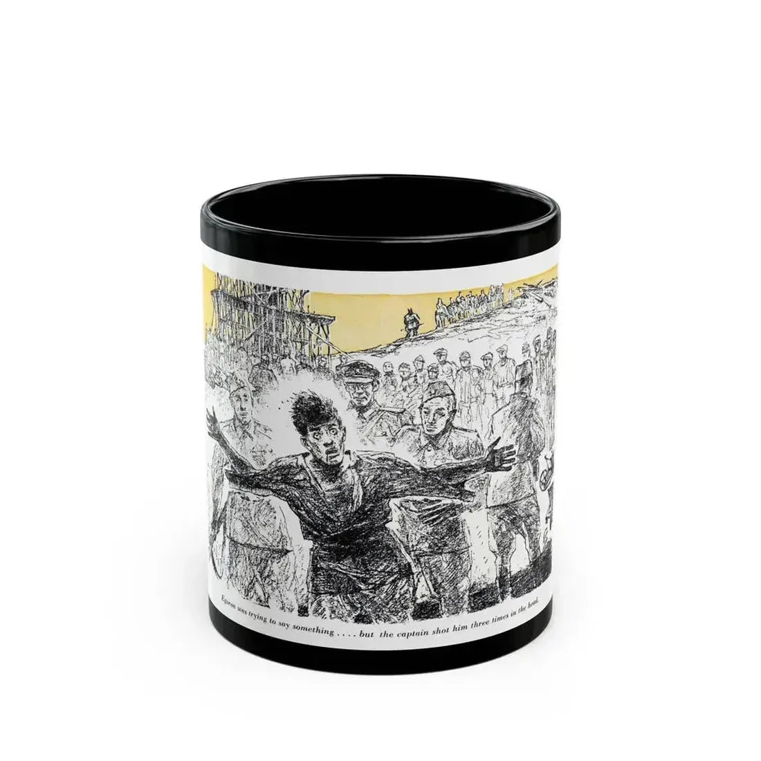 A Slave Escapes from Atomgrad (2), Blue Book Magazine, March 1950 - Black Coffee Mug 11oz - Go Mug Yourself