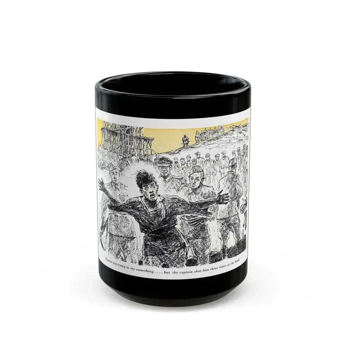A Slave Escapes from Atomgrad (2), Blue Book Magazine, March 1950 - Black Coffee Mug 15oz - Go Mug Yourself
