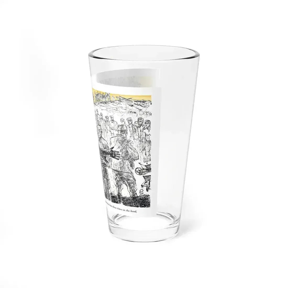 A Slave Escapes from Atomgrad (2), Blue Book Magazine, March 1950 (Magazine Illustration) Pint Glass 16oz - Go Mug Yourself