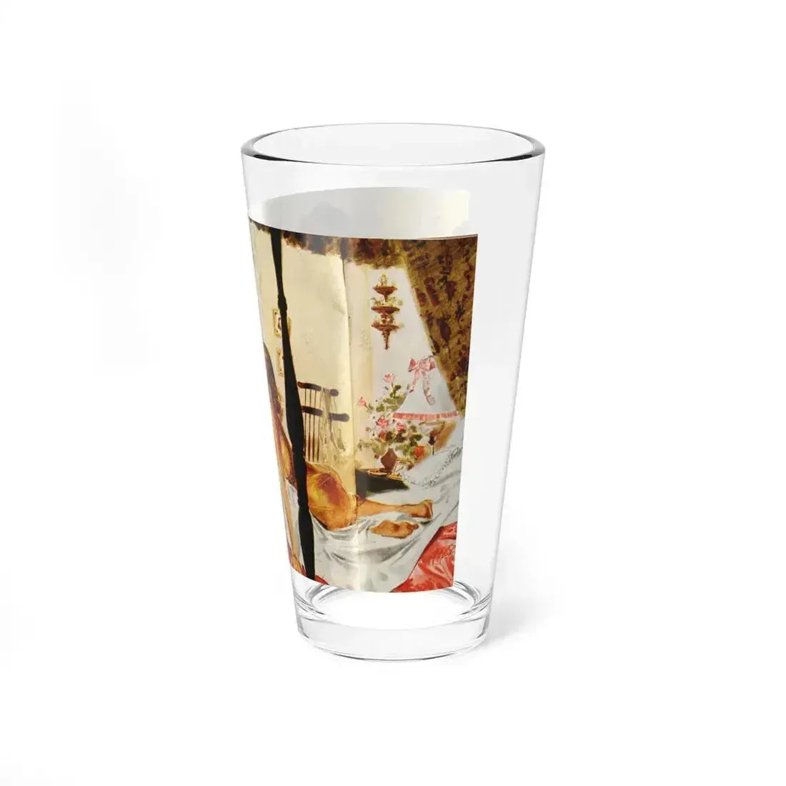 A Slight Case Of Connecticut (Magazine Illustration) Pint Glass 16oz - Go Mug Yourself