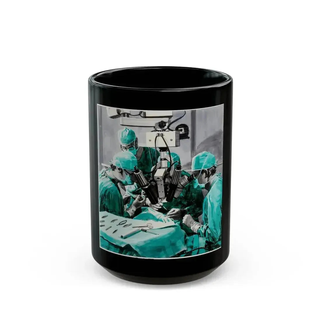 A Small Miracle For Peter, Spot Illustration (Reader's Digest, 1978) - Black Coffee Mug 15oz - Go Mug Yourself