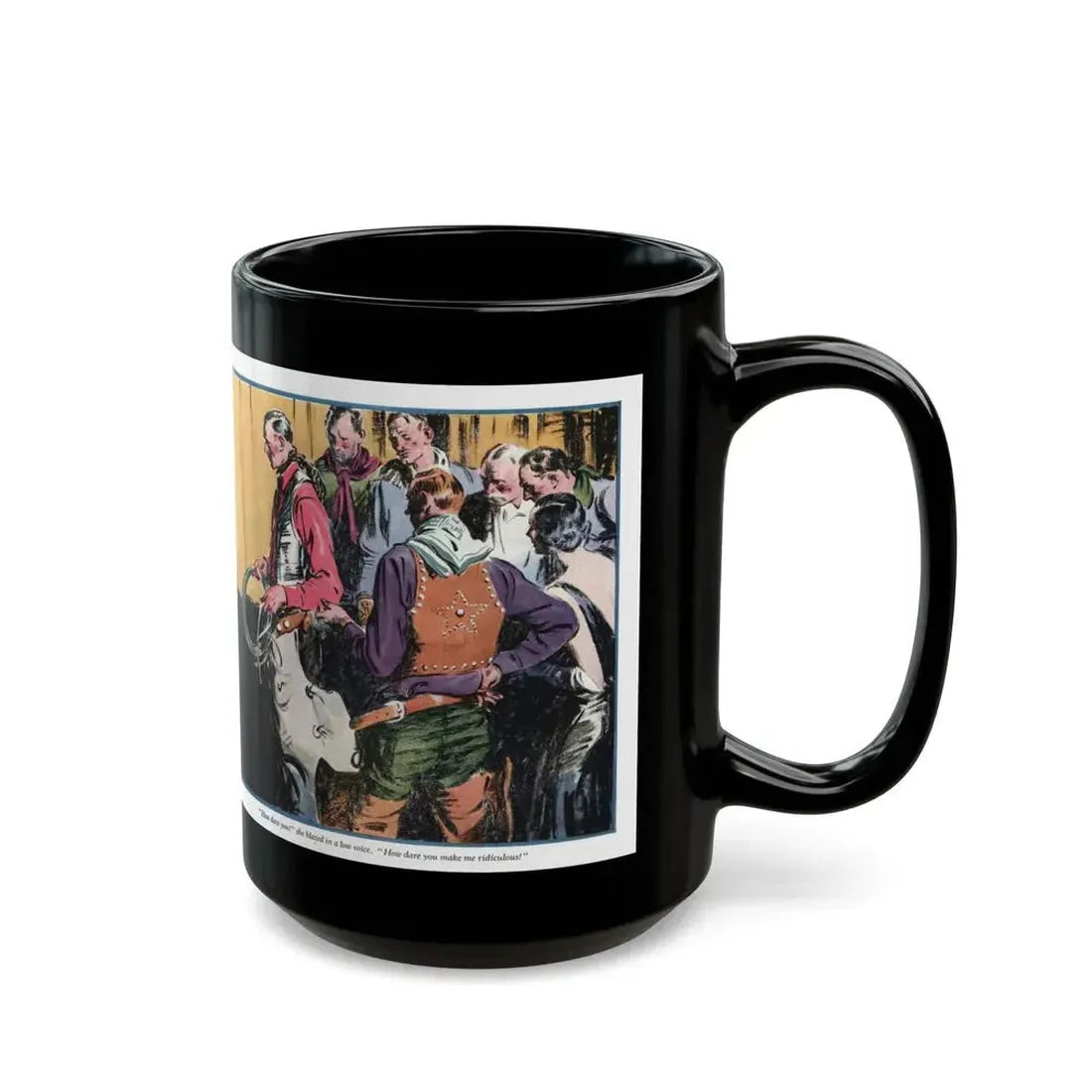 A Social Error (1), The American Magazine, August 1932 - Black Coffee Mug - Go Mug Yourself