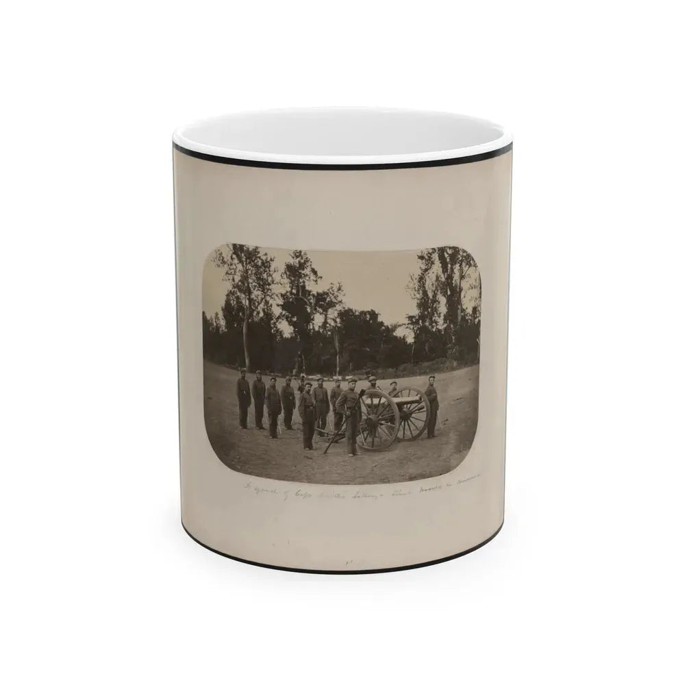 A Squad Of Capt. Smith's Battery - Lieut. Woods In Command (U.S. Civil War) White Coffee Mug 11oz - Go Mug Yourself
