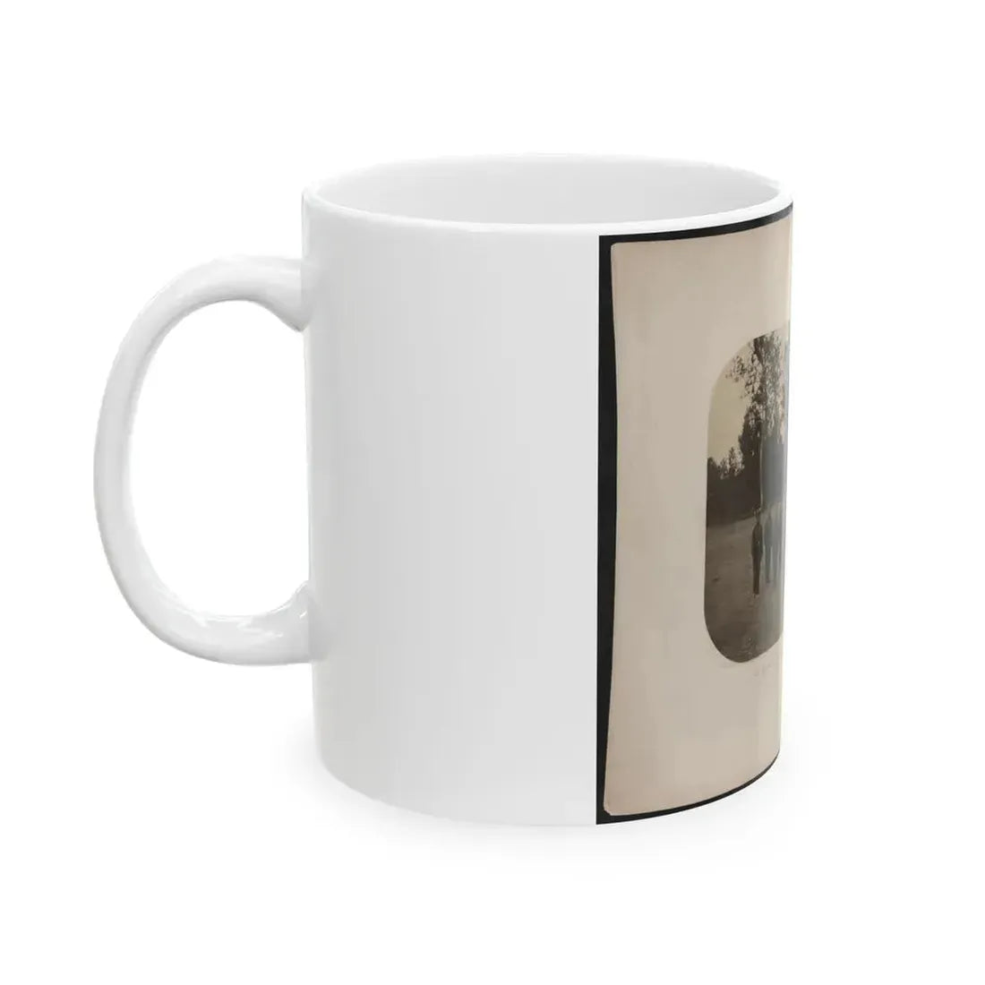 A Squad Of Capt. Smith's Battery - Lieut. Woods In Command (U.S. Civil War) White Coffee Mug - Go Mug Yourself