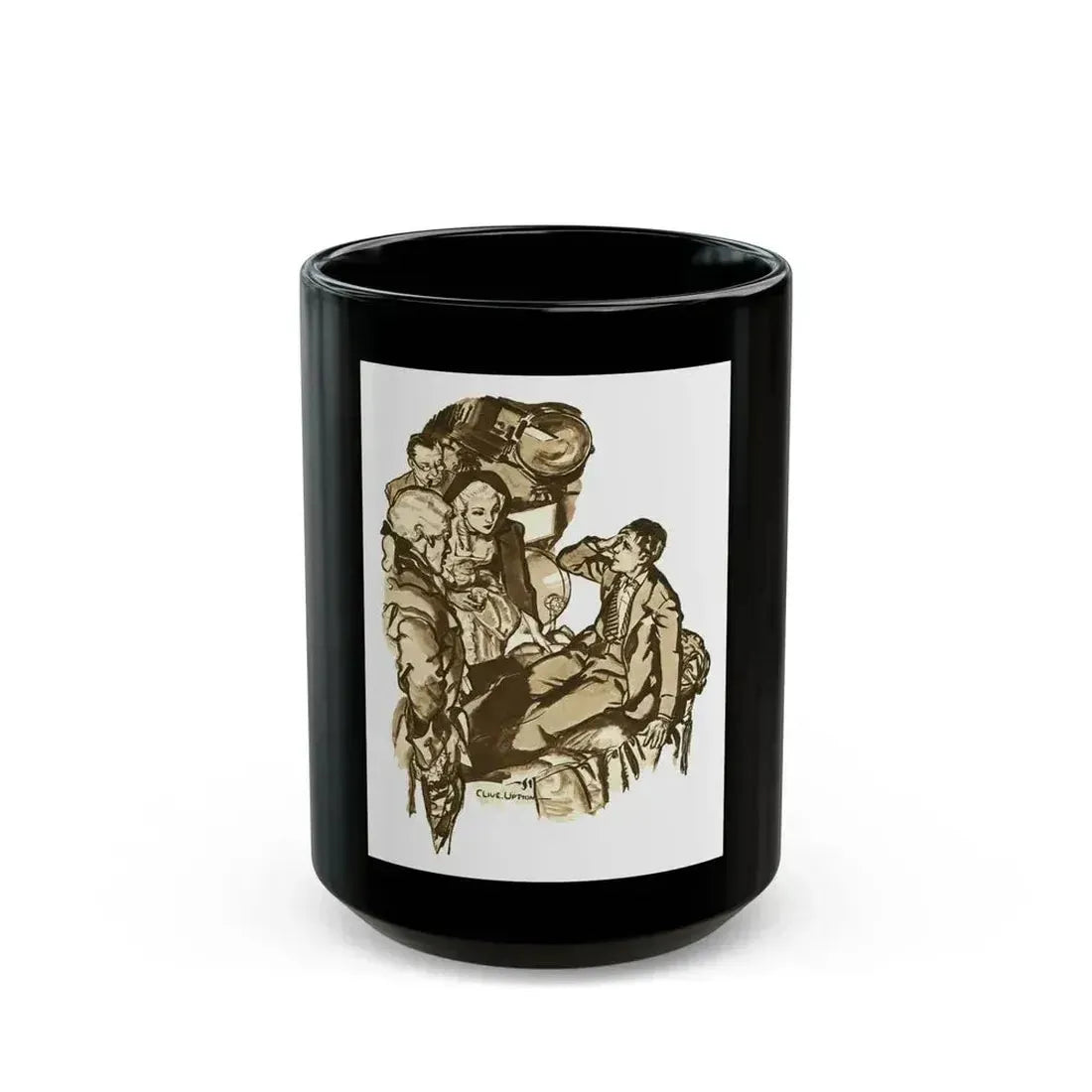 A Star Found Love by Eric Wood, Film Pictorial magazine, 1934 - Black Coffee Mug 15oz - Go Mug Yourself