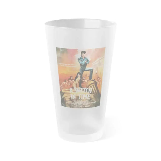A SWITCH IN TIME (NORMAN'S AWESOME EXPERIENCE) 1988 Movie Poster - Frosted Pint Glass 16oz 16oz Frosted - Go Mug Yourself