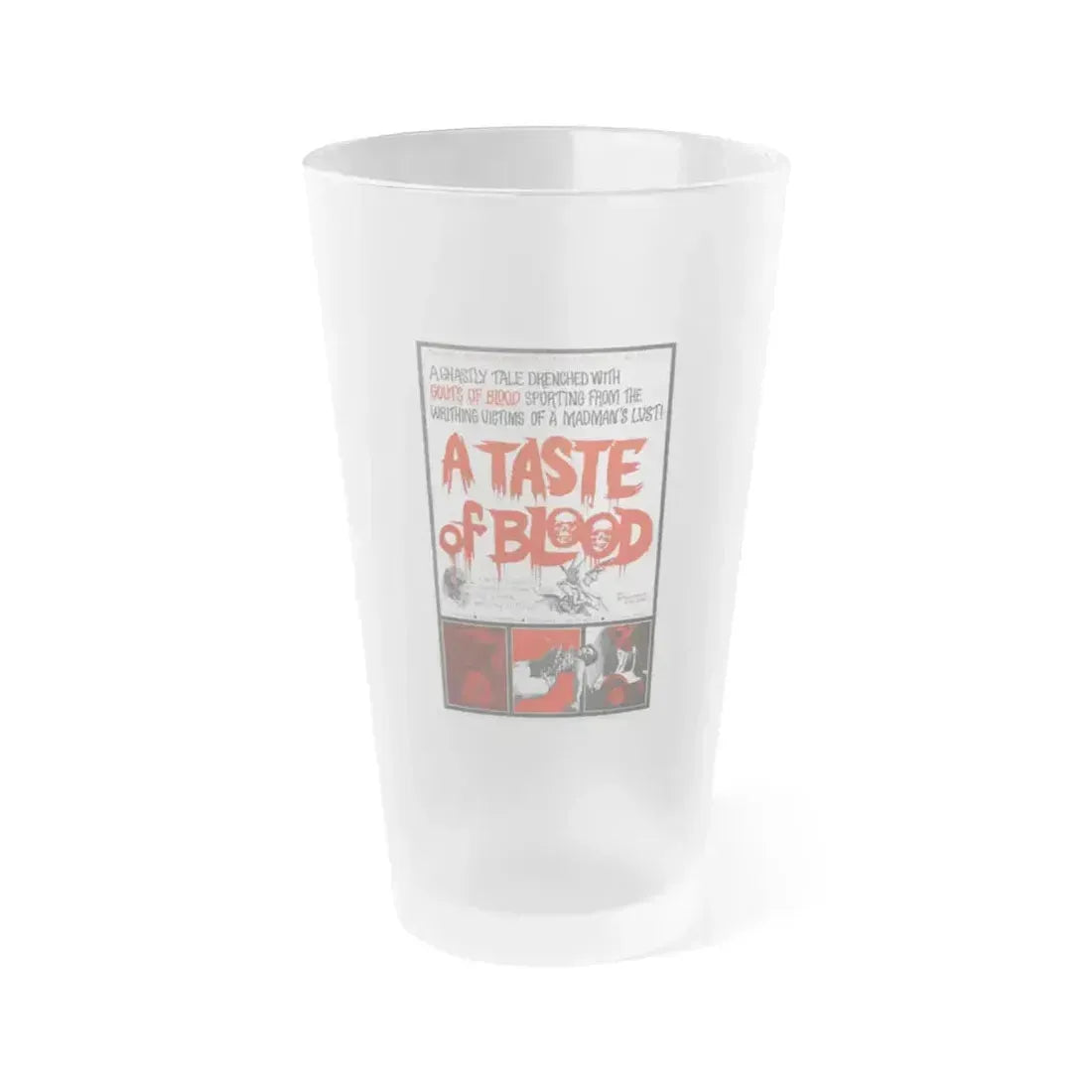 A TASTE OF BLOOD 1967 Movie Poster - Frosted Pint Glass 16oz 16oz Frosted - Go Mug Yourself