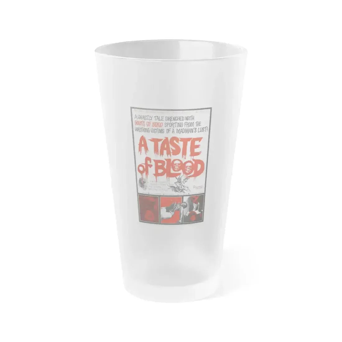A TASTE OF BLOOD 1967 Movie Poster - Frosted Pint Glass 16oz 16oz Frosted - Go Mug Yourself