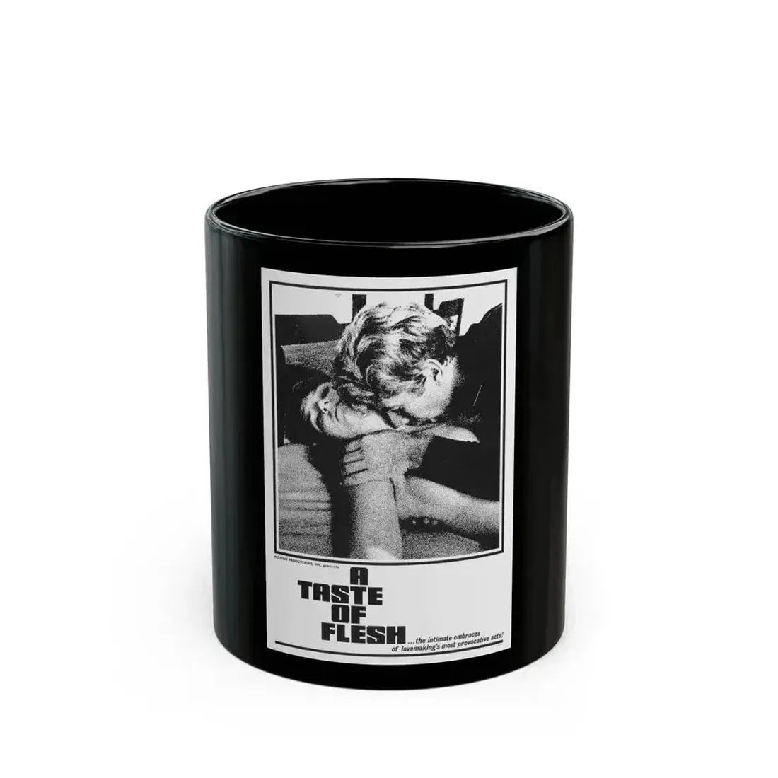 A TASTE OF FLESH 1967 Movie Poster - Black Coffee Mug 11oz - Go Mug Yourself