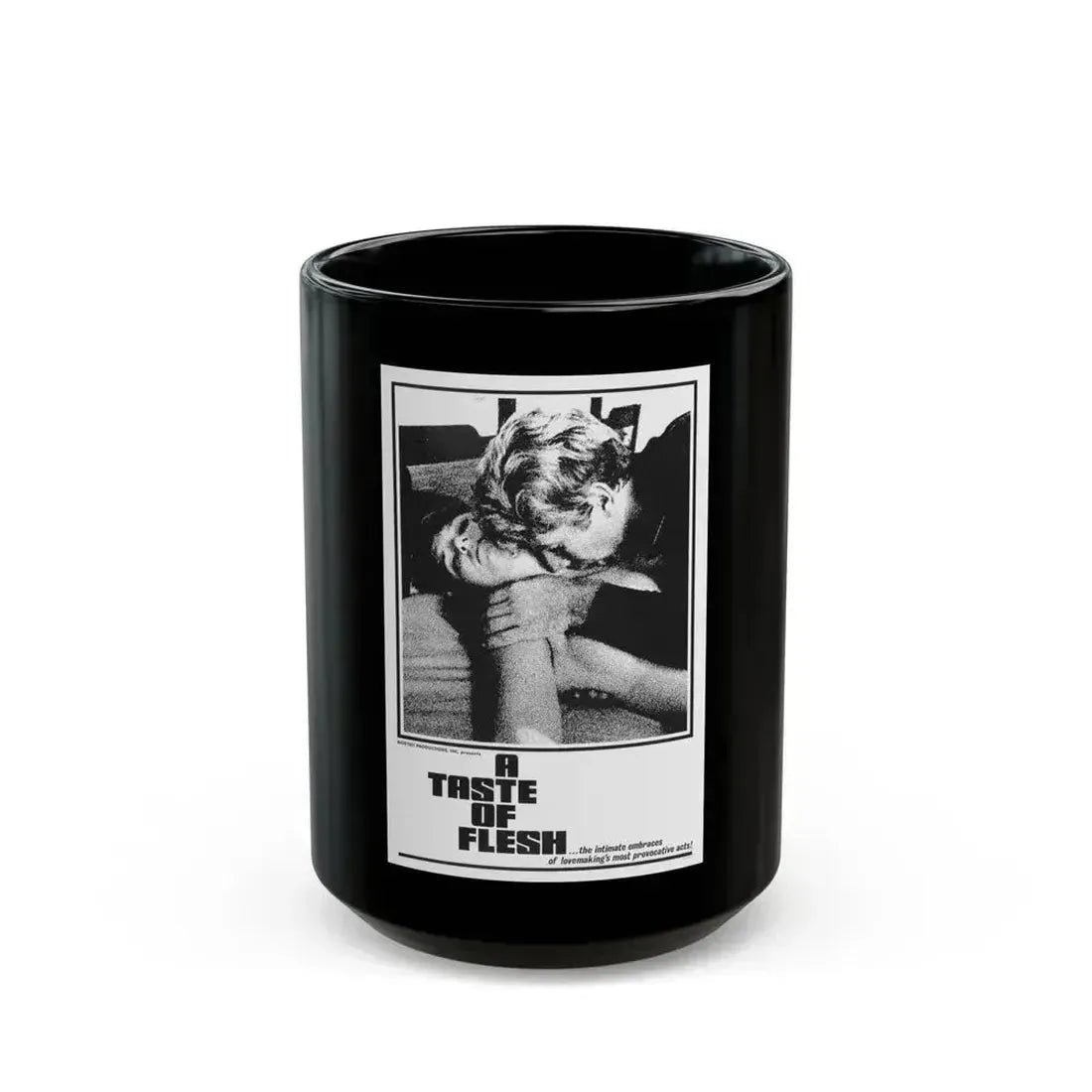 A TASTE OF FLESH 1967 Movie Poster - Black Coffee Mug 15oz - Go Mug Yourself