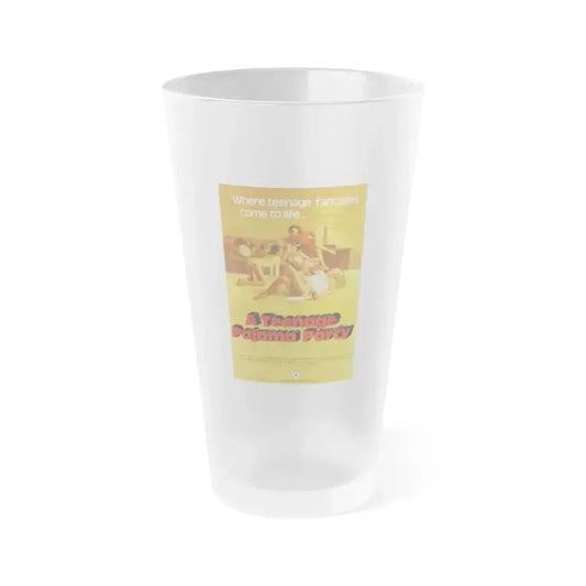 A TEENAGE PAJAMA PARTY 1977 Movie Poster - Frosted Pint Glass 16oz 16oz Frosted - Go Mug Yourself