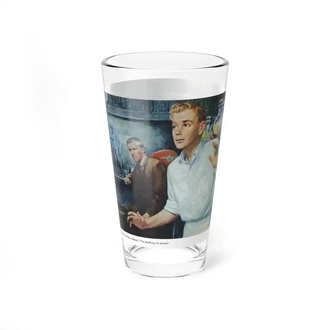 A Time To Fear, Redbook, May 1958 (Magazine Illustration) Pint Glass 16oz - Go Mug Yourself