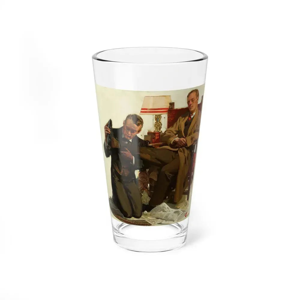 A Tired Gentleman (Magazine Illustration) Pint Glass 16oz 16oz - Go Mug Yourself