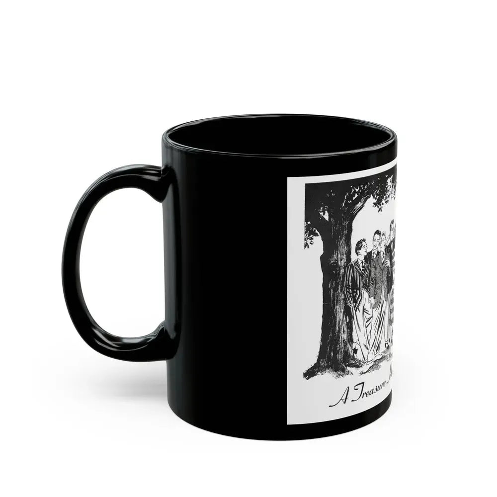 A Treasure Hunt on a Flowery Trail, 1940 - Black Coffee Mug - Go Mug Yourself