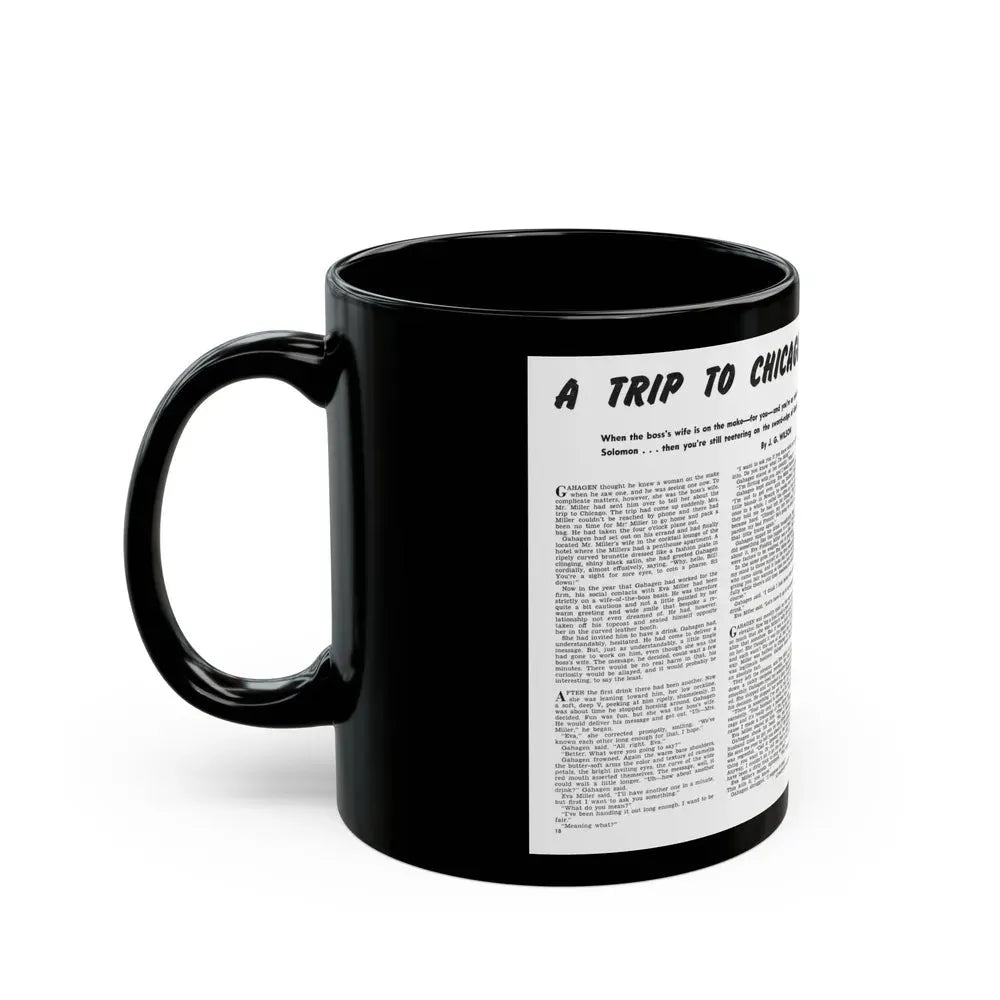 A Trip To Chicago, Mr. magazine, March 1952 - Black Coffee Mug - Go Mug Yourself