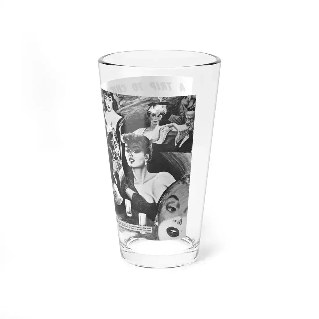 A Trip To Chicago, Mr. magazine, March 1952 (Magazine Illustration) Pint Glass 16oz - Go Mug Yourself