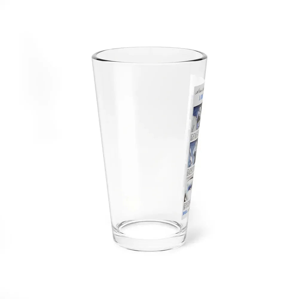 A True Story of A Lady And Her Shadow, 1942 (Magazine Illustration) Pint Glass 16oz - Go Mug Yourself
