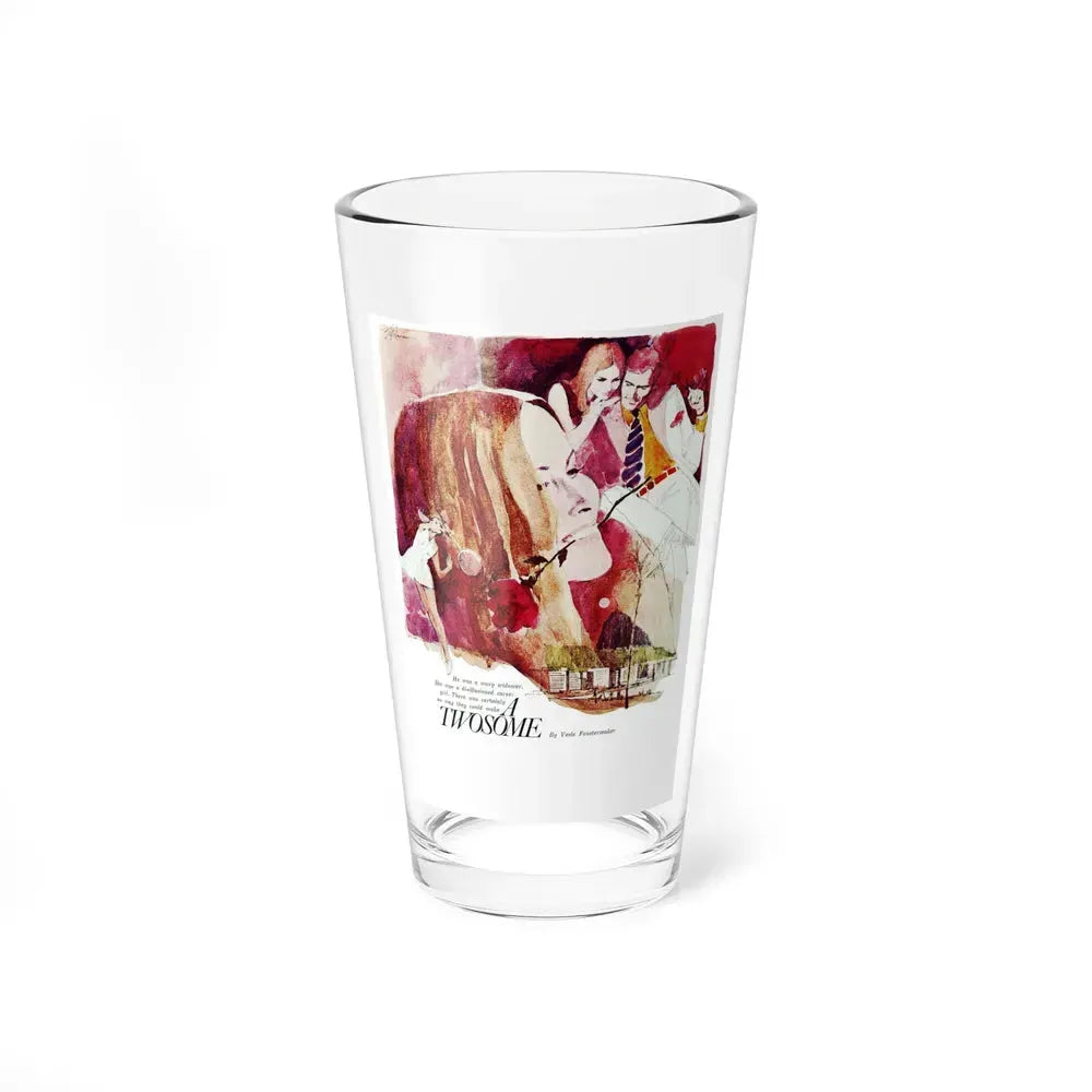 A Twosome, Chatelaine, June 1970 (Magazine Illustration) Pint Glass 16oz 16oz - Go Mug Yourself