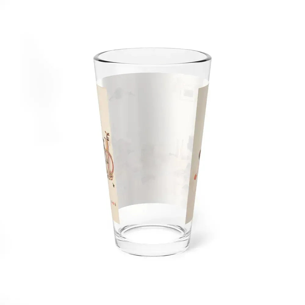 A Valentine Delivery, story illustration (Magazine Illustration) Pint Glass 16oz - Go Mug Yourself