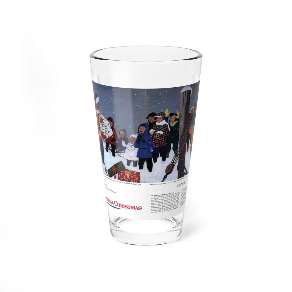 A Very Special Christmas, Redbook, December 1957 (Magazine Illustration) Pint Glass 16oz 16oz - Go Mug Yourself