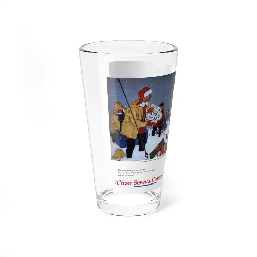 A Very Special Christmas, Redbook, December 1957 (Magazine Illustration) Pint Glass 16oz - Go Mug Yourself
