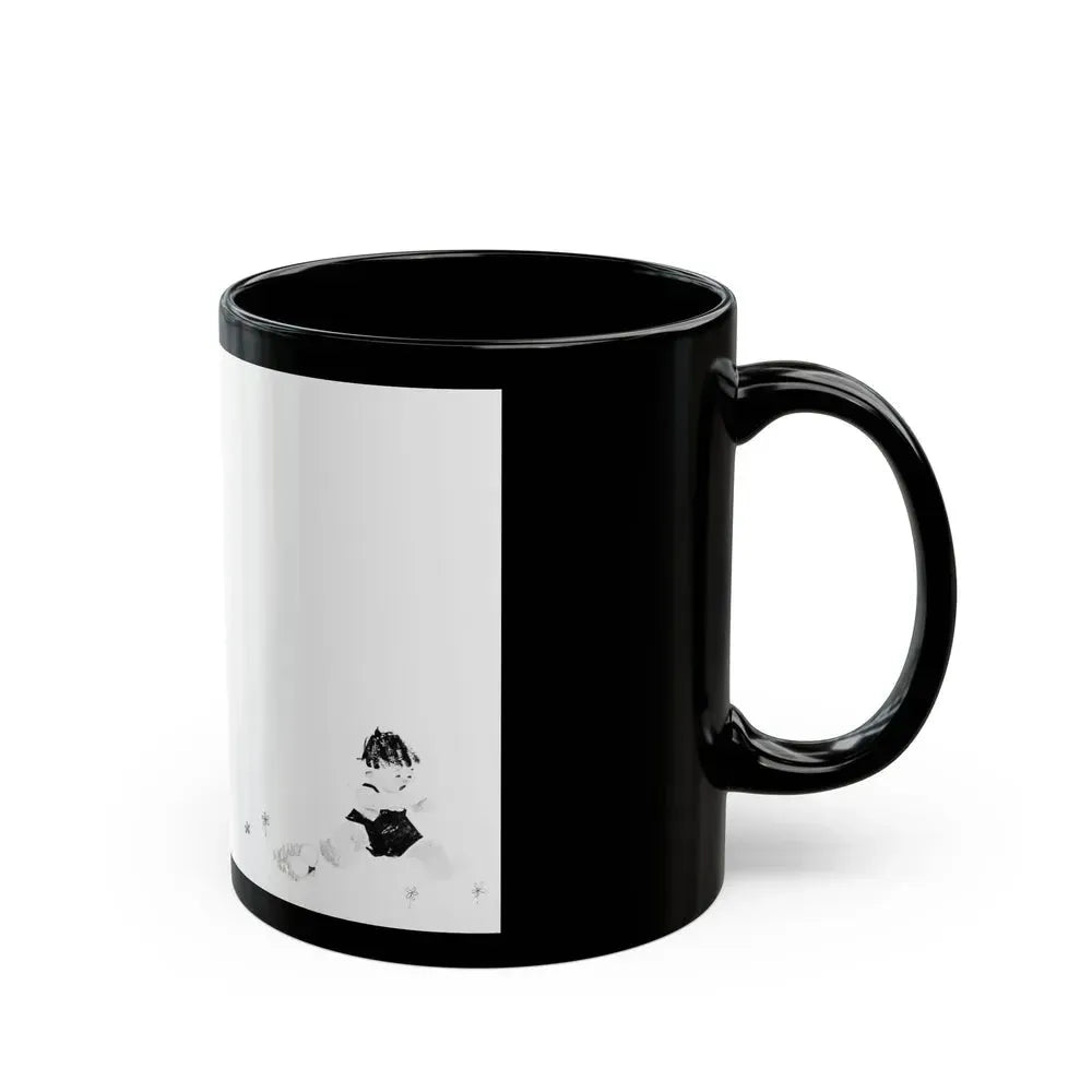 A very weighty question, Calling All Girls, August 1948 - Black Coffee Mug - Go Mug Yourself
