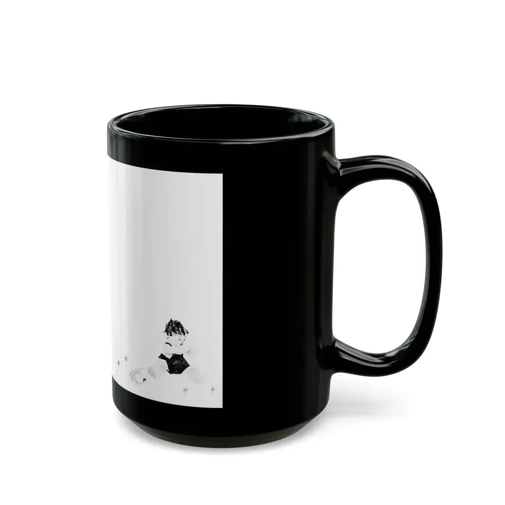 A very weighty question, Calling All Girls, August 1948 - Black Coffee Mug - Go Mug Yourself