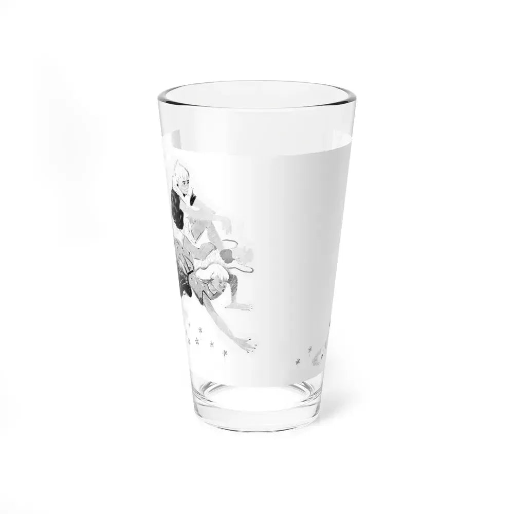 A very weighty question, Calling All Girls, August 1948 (Magazine Illustration) Pint Glass 16oz 16oz - Go Mug Yourself