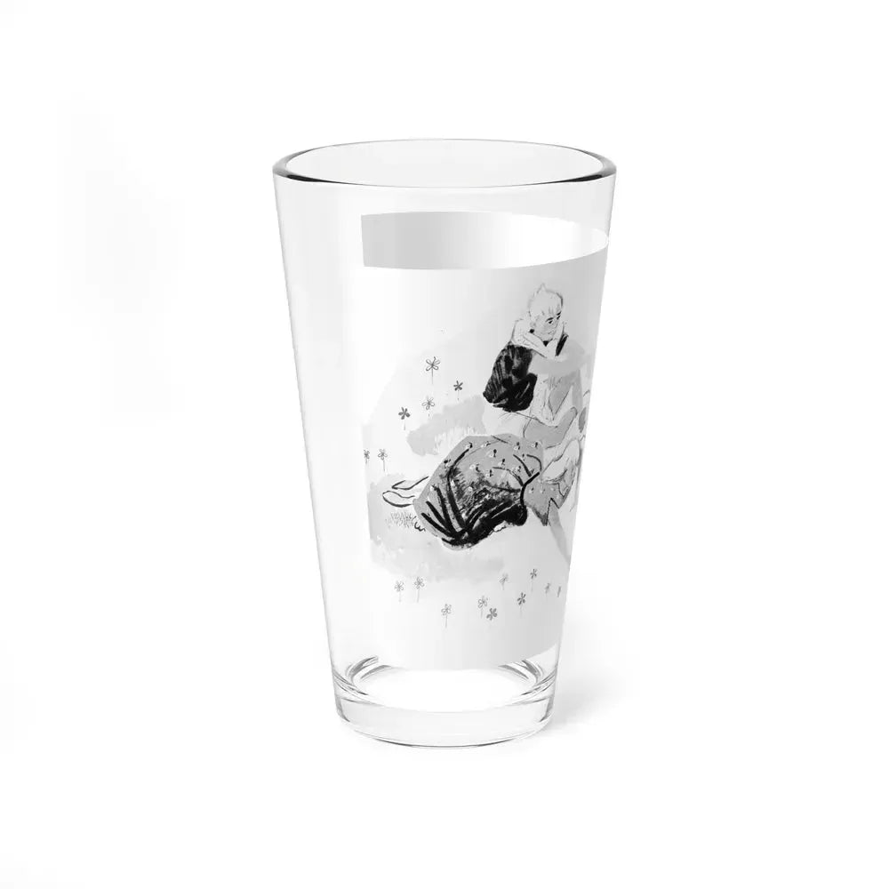 A very weighty question, Calling All Girls, August 1948 (Magazine Illustration) Pint Glass 16oz - Go Mug Yourself