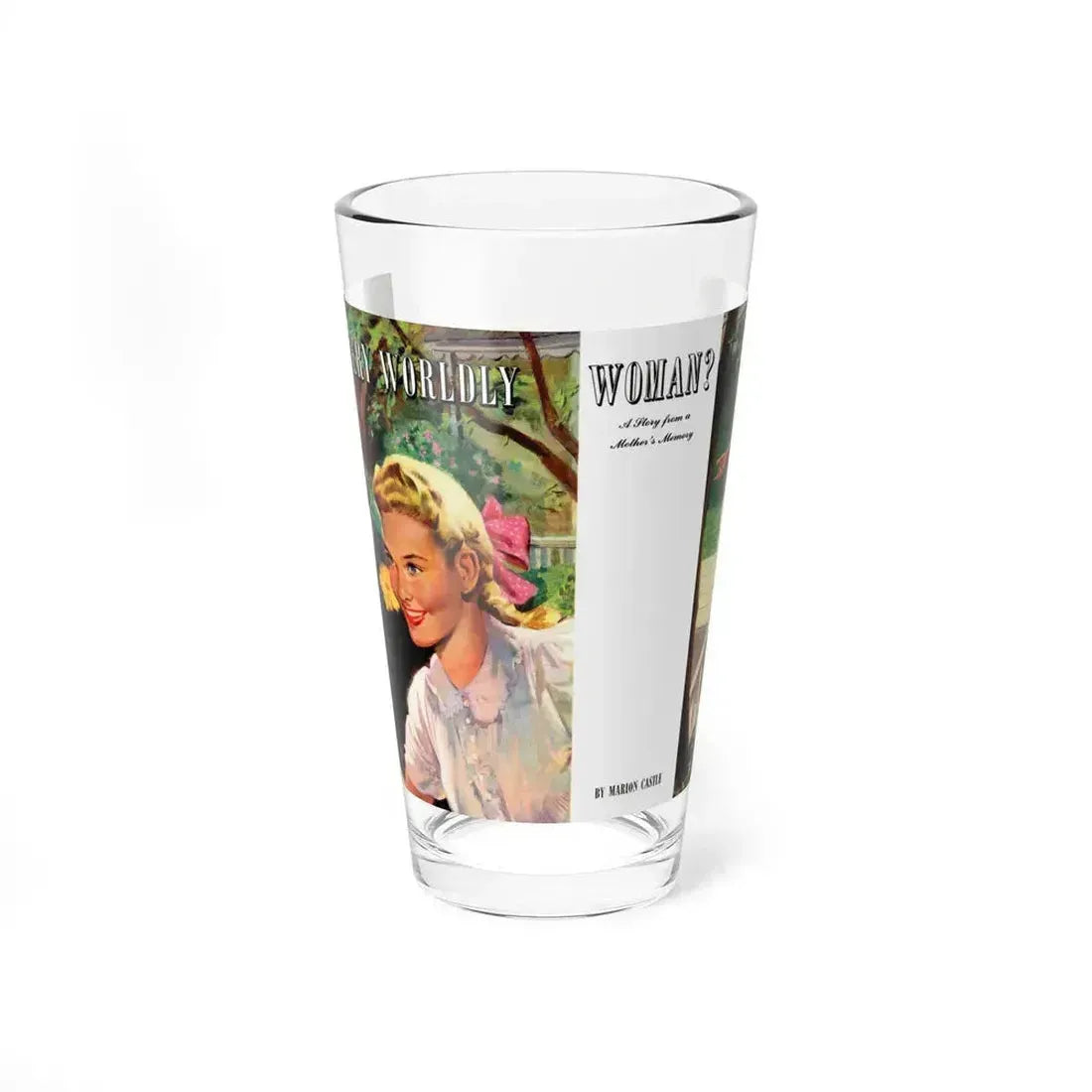 A Very Wordly Woman (1), Life Story magazine, May 1944 (Magazine Illustration) Pint Glass 16oz 16oz - Go Mug Yourself