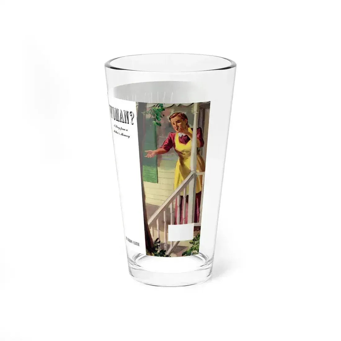 A Very Wordly Woman (1), Life Story magazine, May 1944 (Magazine Illustration) Pint Glass 16oz - Go Mug Yourself