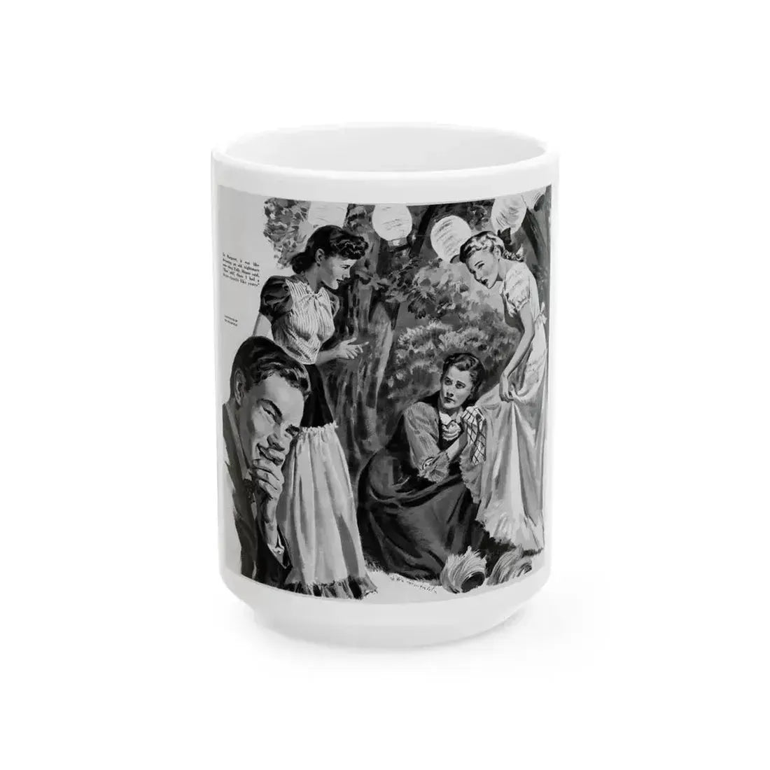 A Very Wordly Woman (2), Life Story magazine, May 1944 - White Coffee Mug 15oz - Go Mug Yourself