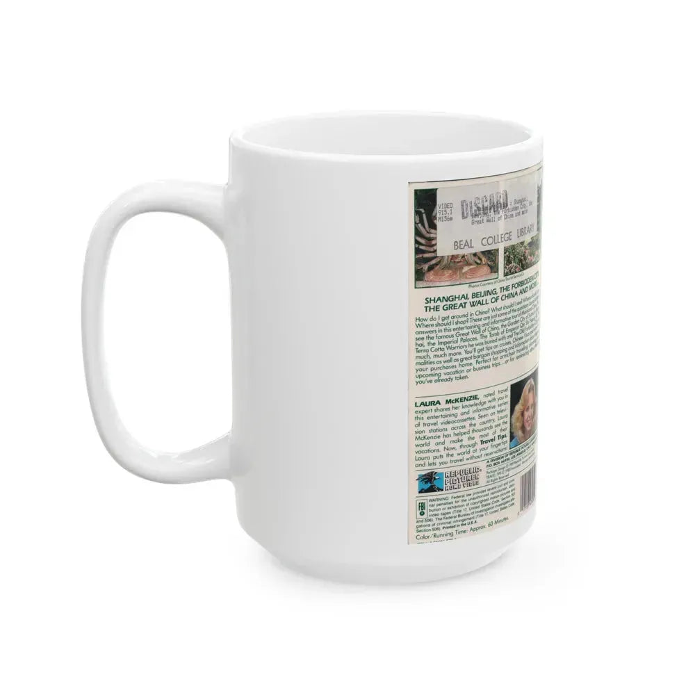 A VIDEO TRAVEL GUIDE TO MAINELAND CHINA (VHS COVER) - White Coffee Mug - Go Mug Yourself