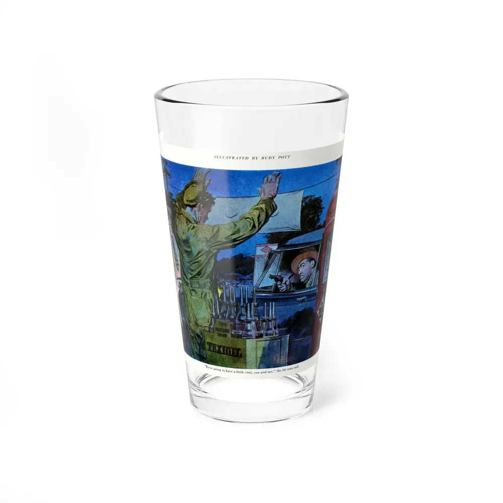 A Visit From The Fat Man, 1952 (Magazine Illustration) Pint Glass 16oz 16oz - Go Mug Yourself