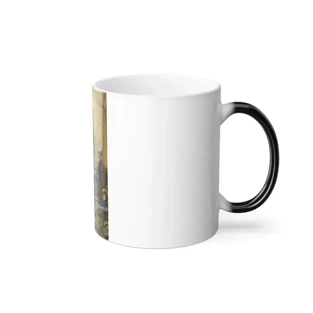 A Visit to the Yacht (1873), by James Tissot Oil on canvas - Color Changing Mug 11oz - Go Mug Yourself