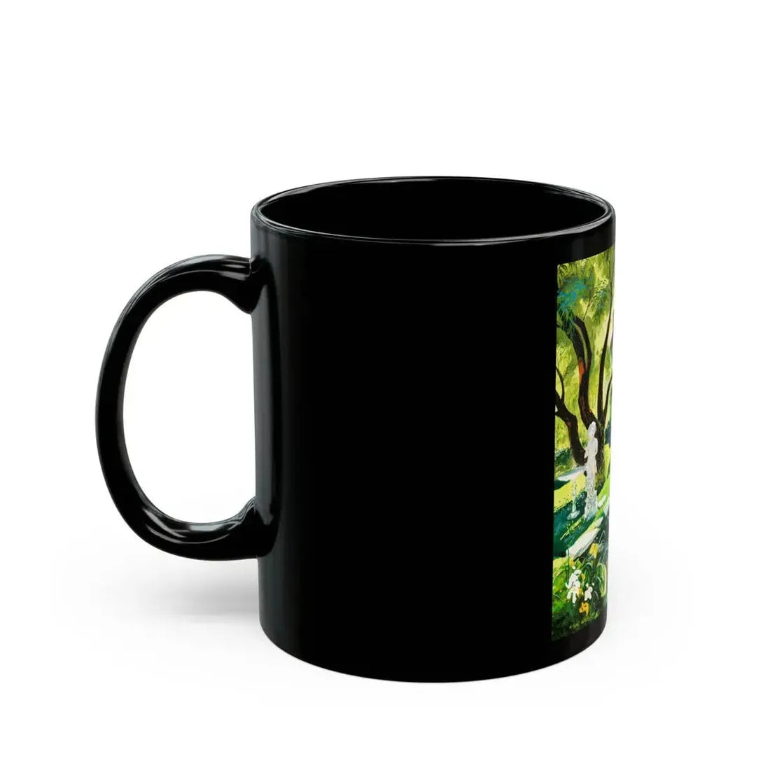 A Walk in the Garden - Black Coffee Mug - Go Mug Yourself