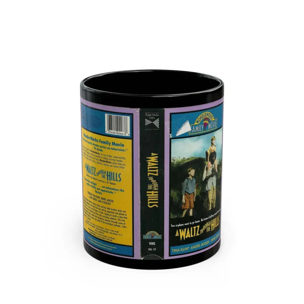 A WALTZ THROUGH THE HILLS WONDERWORKS FAMILY MOVIE TINA KEMP ANDRE JANSEN (VHS COVER) - Black Coffee Mug 11oz - Go Mug Yourself