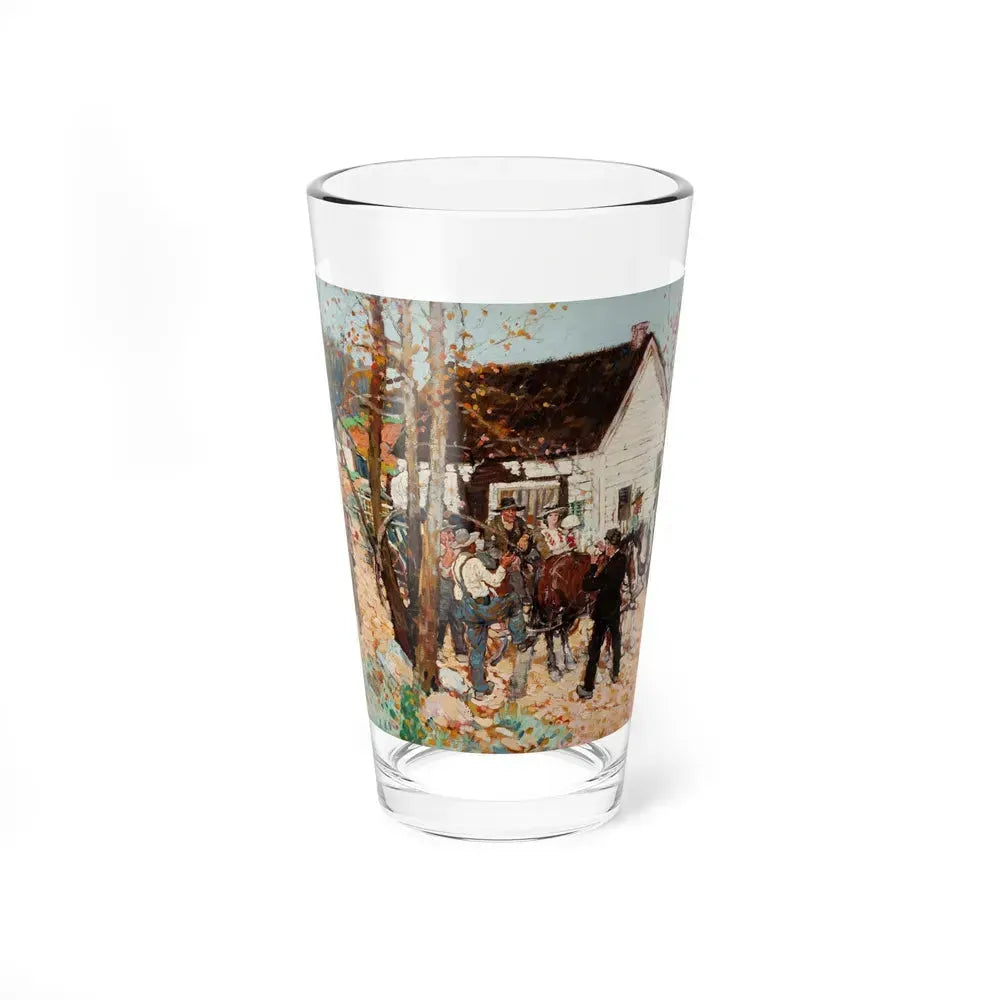 A Welcome Home (Magazine Illustration) Pint Glass 16oz 16oz - Go Mug Yourself