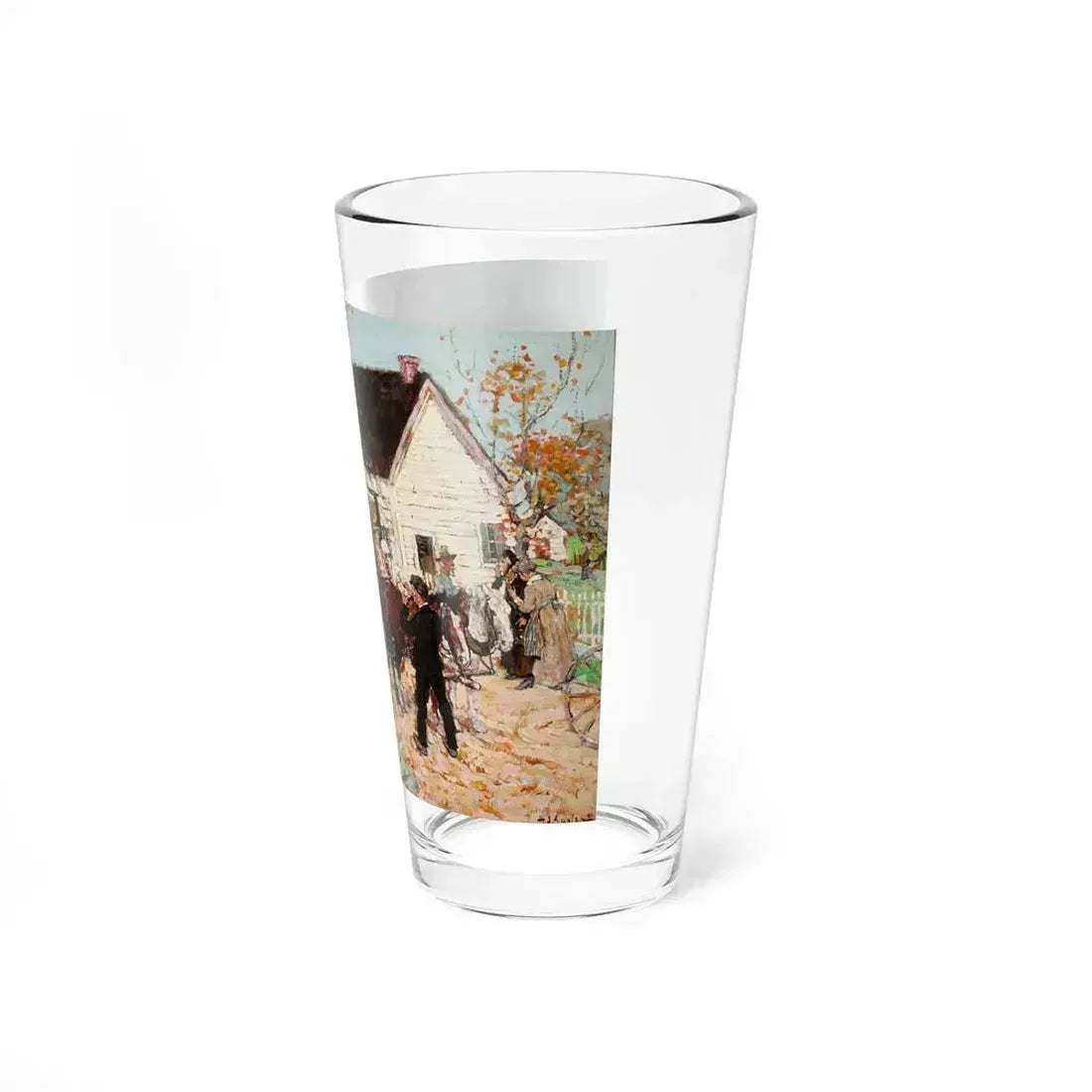 A Welcome Home (Magazine Illustration) Pint Glass 16oz - Go Mug Yourself
