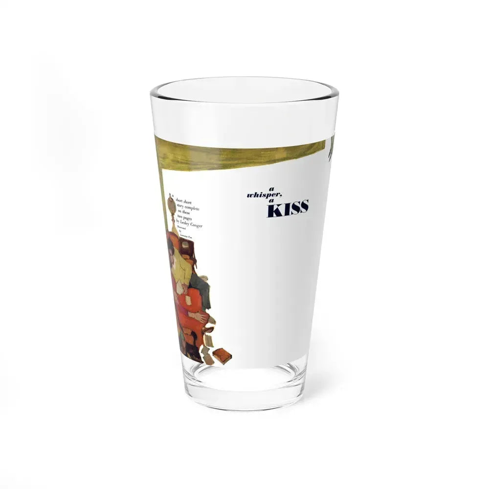 A Whisper a Kiss, Redbook, January 1961 (Magazine Illustration) Pint Glass 16oz 16oz - Go Mug Yourself