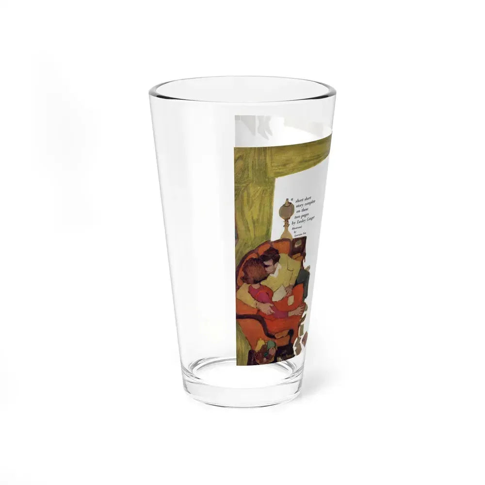 A Whisper a Kiss, Redbook, January 1961 (Magazine Illustration) Pint Glass 16oz - Go Mug Yourself