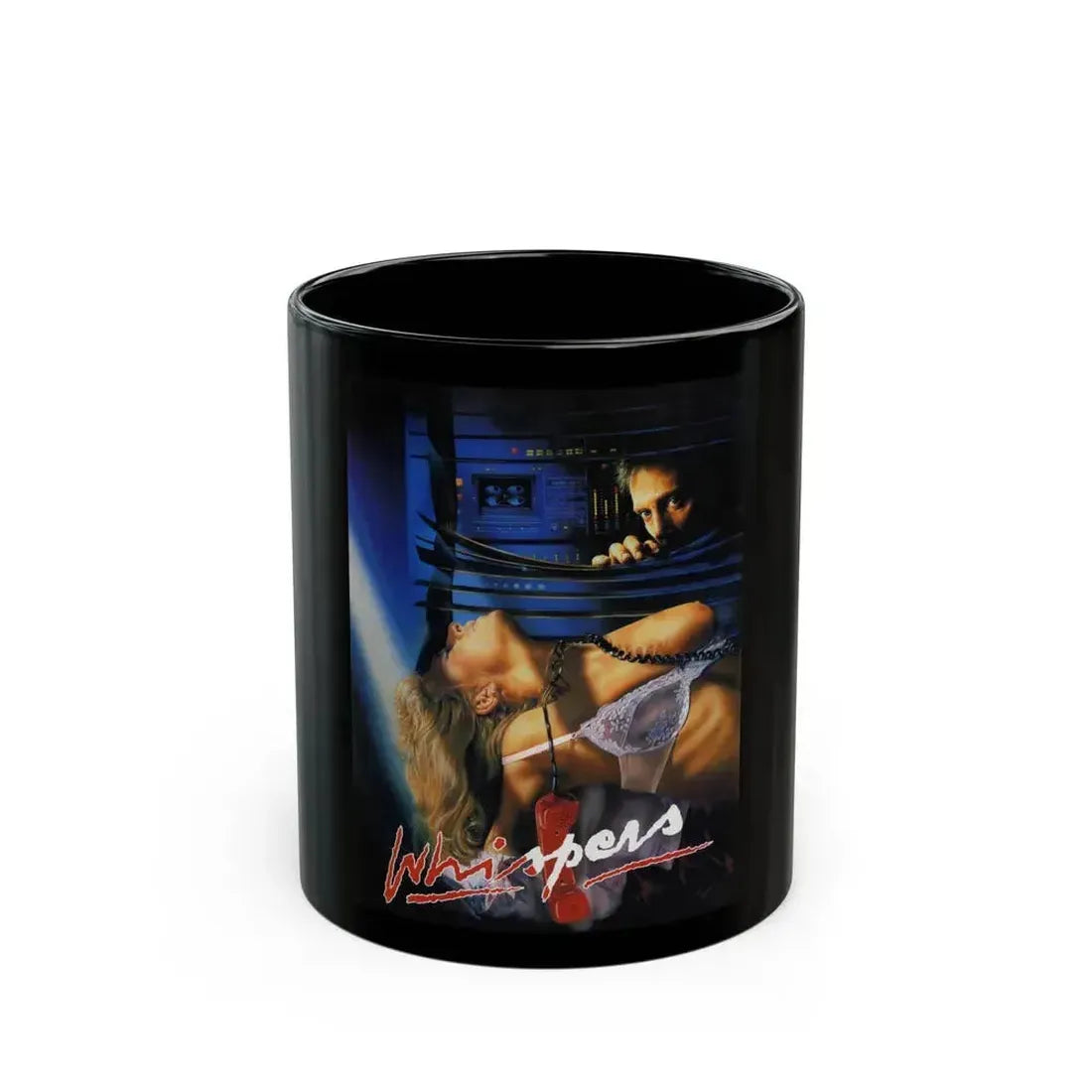 A WHISPER TO A SCREAM 1987 Movie Poster - Black Coffee Mug 11oz - Go Mug Yourself