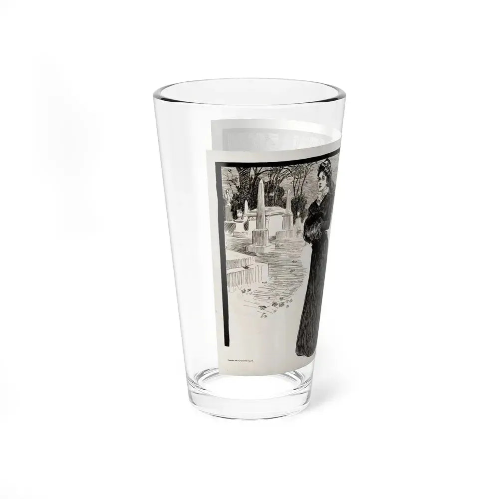A Widow and Her Friends, Part III, Life magazine, October 18, 1900 (Magazine Illustration) Pint Glass 16oz - Go Mug Yourself