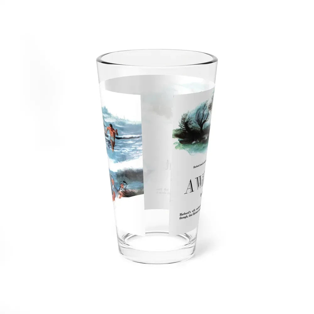 A Wife Walks Out (1), Collier's, April 23, 1949 (Magazine Illustration) Pint Glass 16oz - Go Mug Yourself