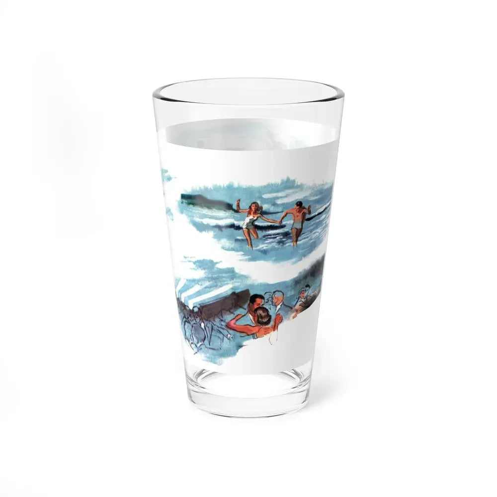 A Wife Walks Out (1), Collier's, April 23, 1949 (Magazine Illustration) Pint Glass 16oz - Go Mug Yourself